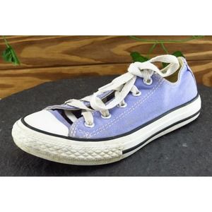 Converse All Star Youth Girls Shoes‎ Size 1 M Purple Low Top Fabric